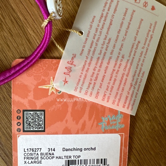 Luli Fama Miami Fringle Scoop Halter Too - Picture 3 of 5